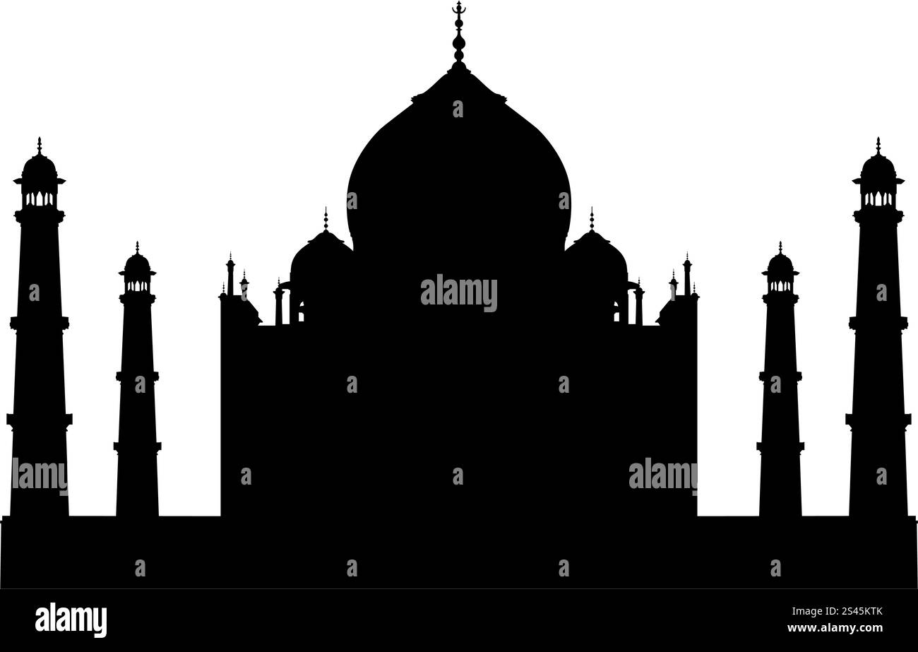 Indian Mahal Vector Taj mahal temple silhouette. Vector illustration for design use Stock ...