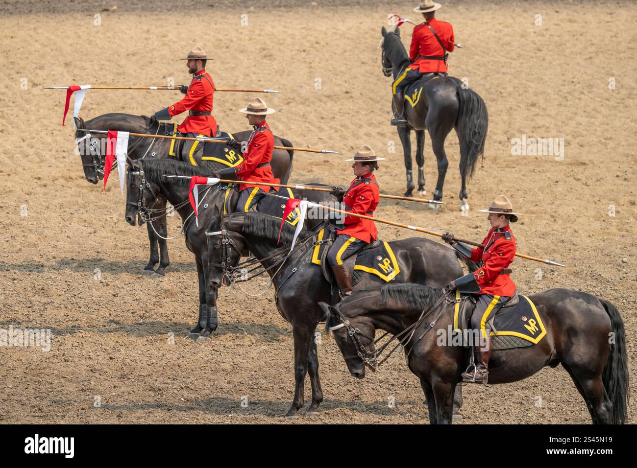 The RCMP Musical Ride at the Manitoba Stampede in Morris Manitoba ...