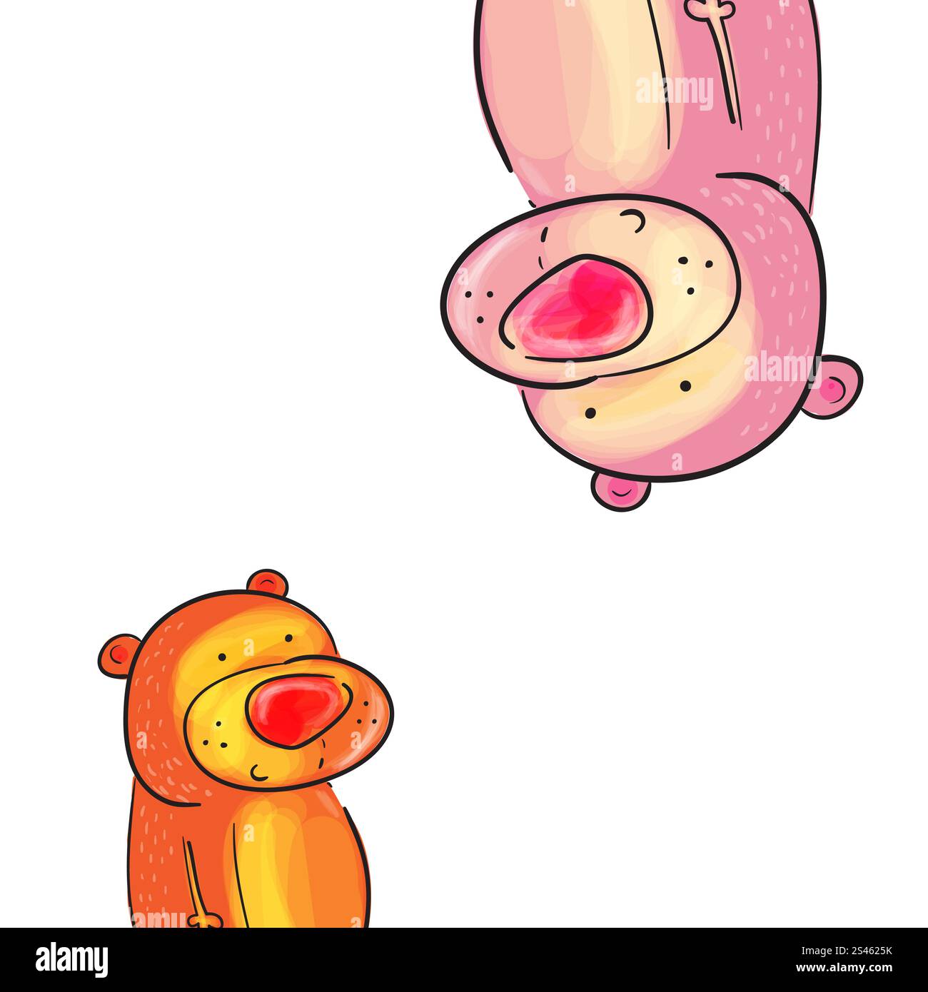 Illustration of cute bears isolated on white background Stock Vector ...