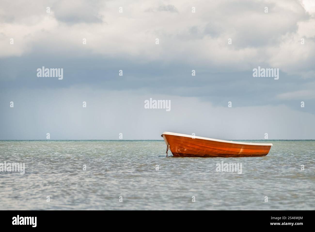 Sea panorama drifting boat hi-res stock photography and images - Alamy