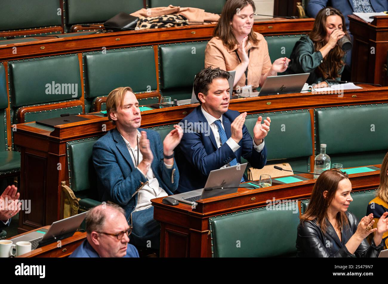 NVA right wing fraction at the plenary session of the Chamber at the ...