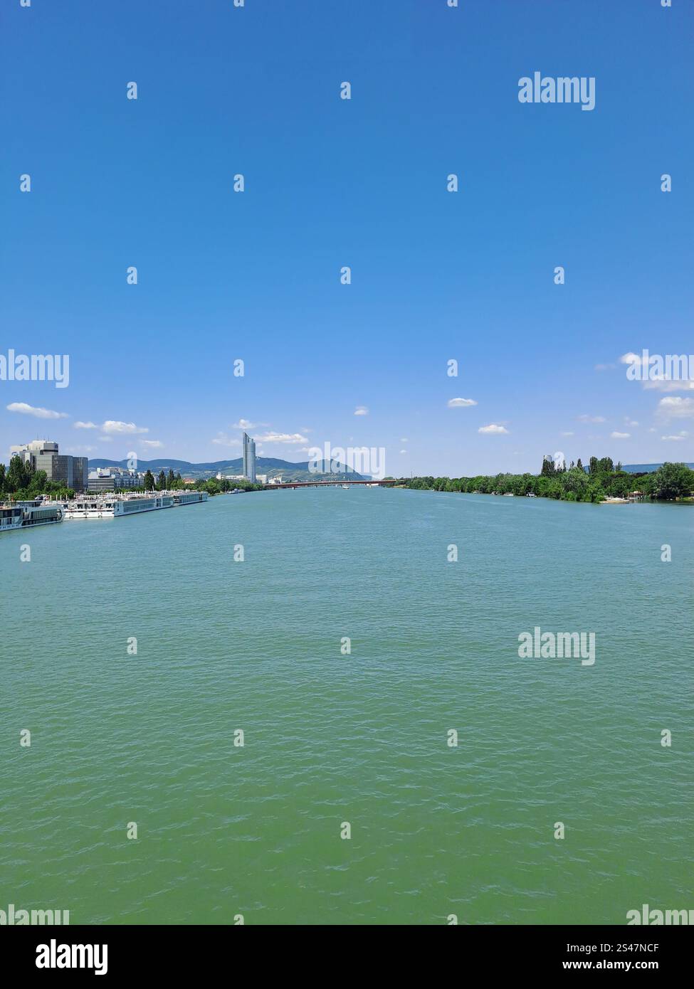 Donau in Wien - Smartphone Captured Stock Image