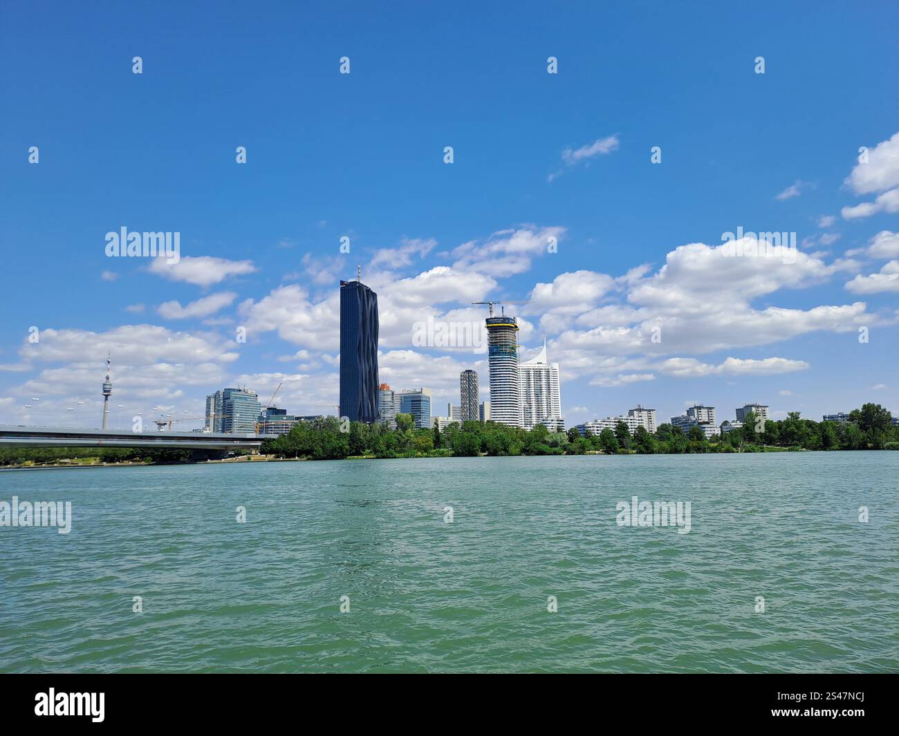 Donau in Wien - Smartphone Captured Stock Image