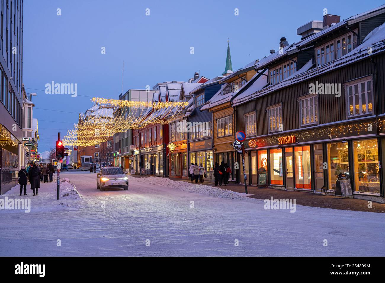 Tromso, the capital of the North, Norway Stock Photo