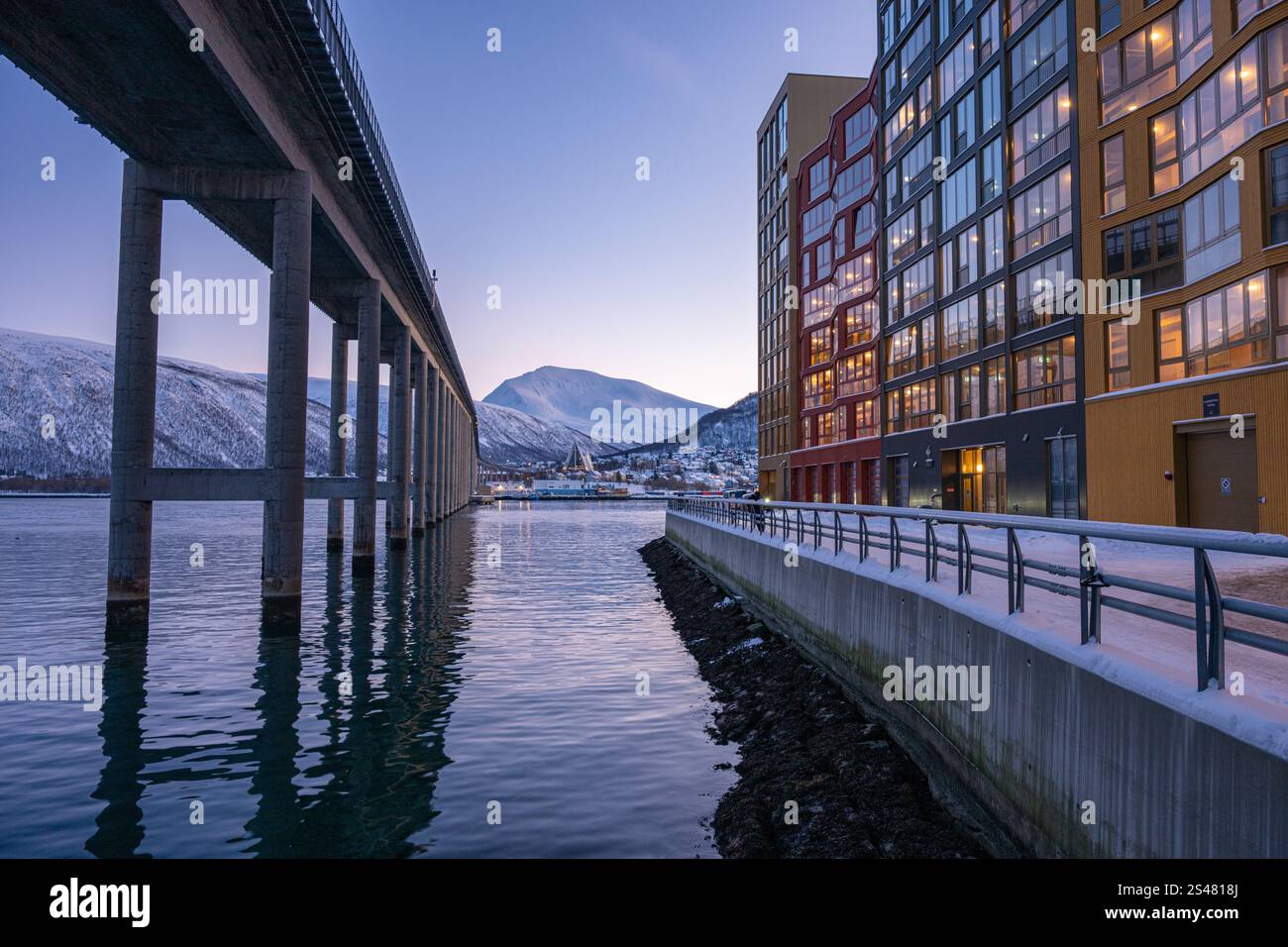 Tromso, the capital of the North, Norway Stock Photo