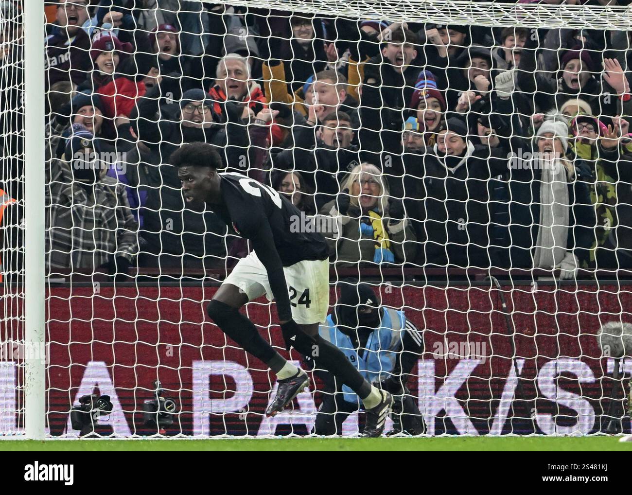 Birmingham, England, 10th January 2025. Amadou Onana of Aston Villa