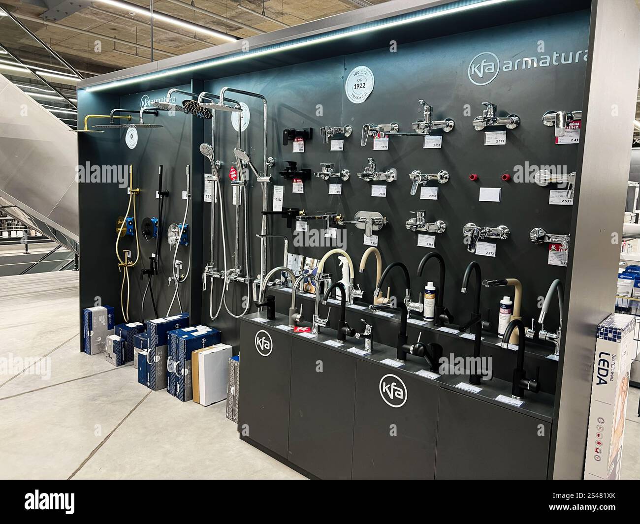 Kyiv, Ukraine - January 10, 2025: Showroom display of various modern ...