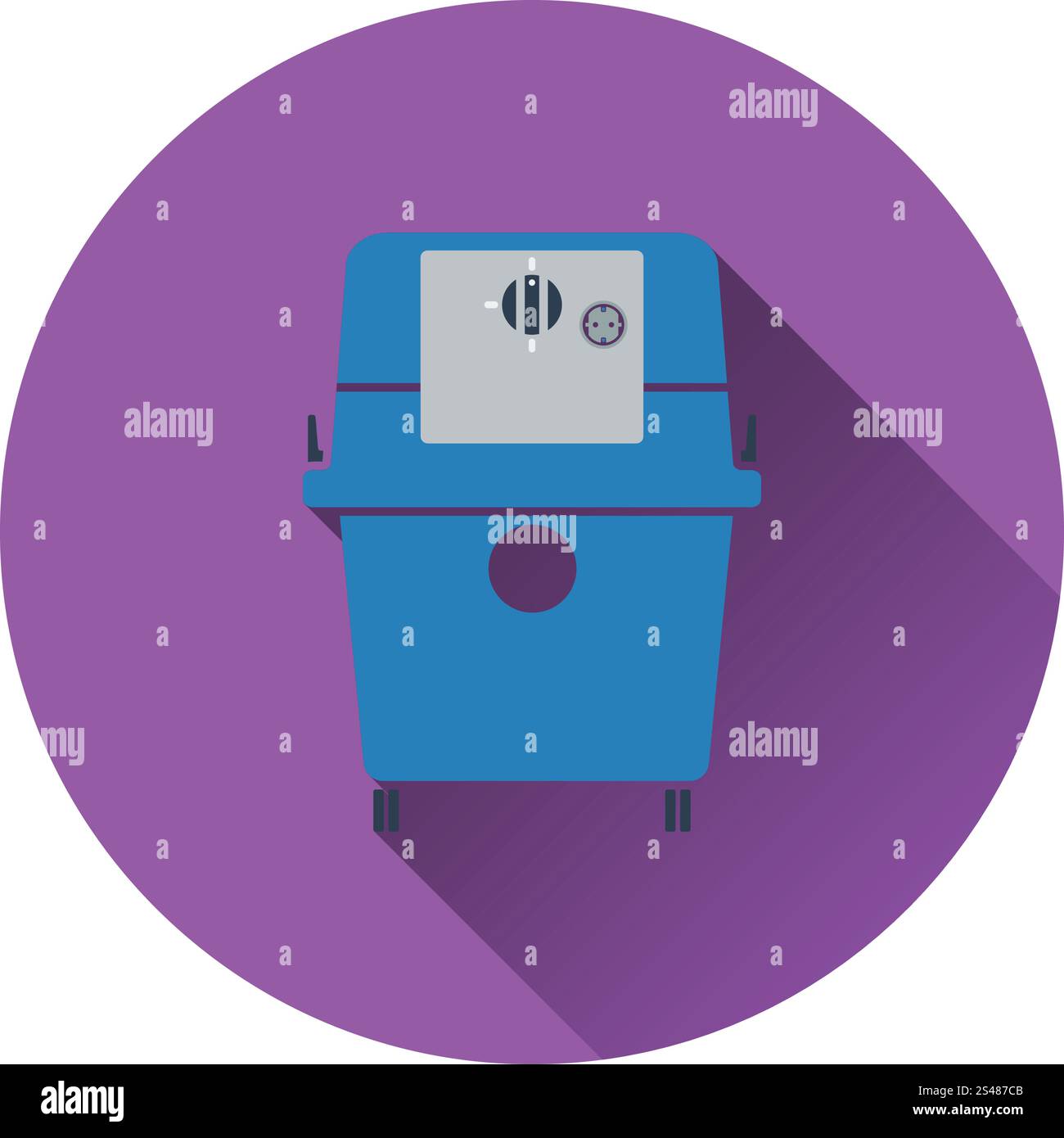 Icon of vacuum cleaner. Flat design. Vector illustration Stock Vector ...