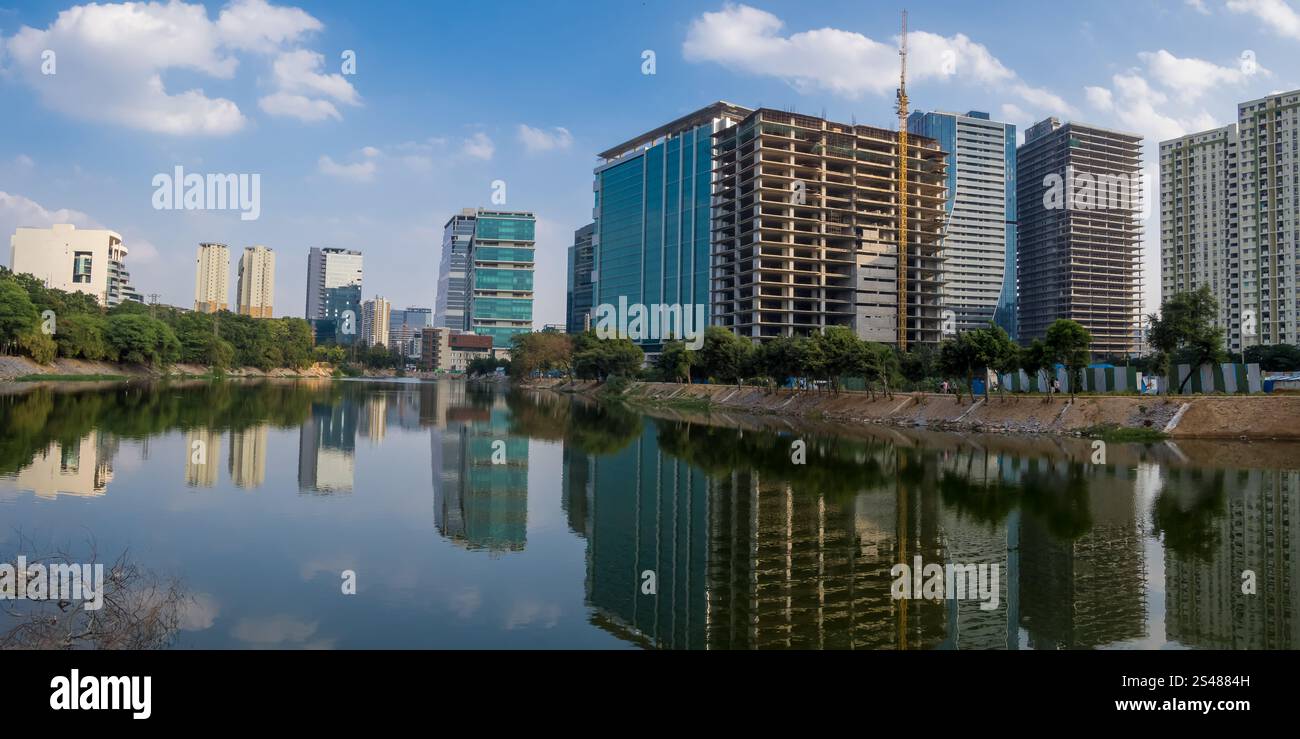 Tall Buildings In Financial District Of Hyderabad Telangana One Of Tall Buildings In Financial District Of Hyderabad Telangana One Of