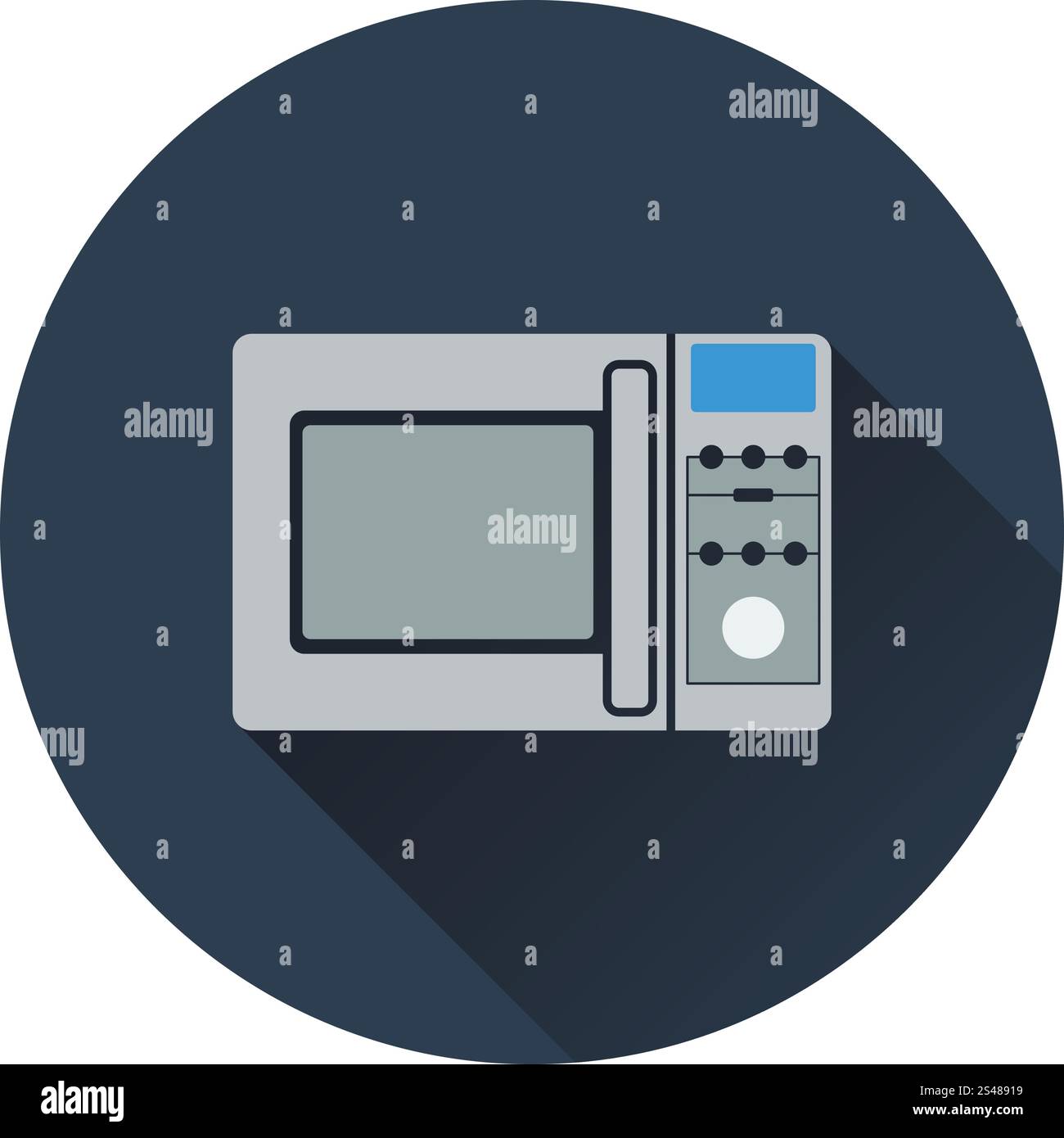 Micro wave oven icon. Flat design. Vector illustration. Stock Vector