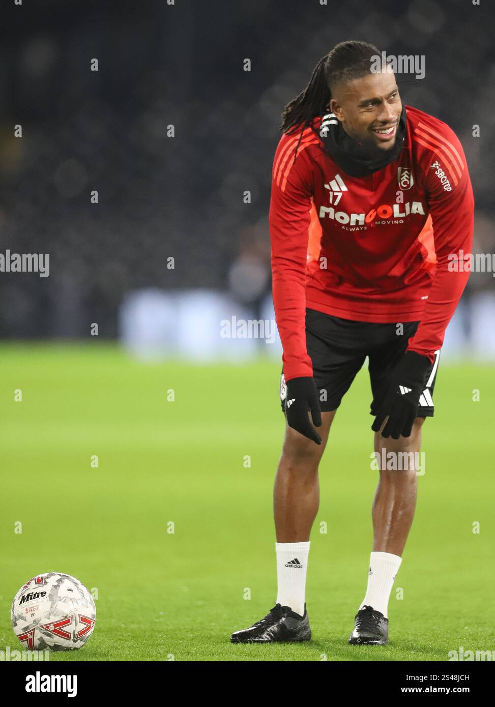 Fulham’s Alex Iwobi before the Emirates FA Cup Fourth Round match