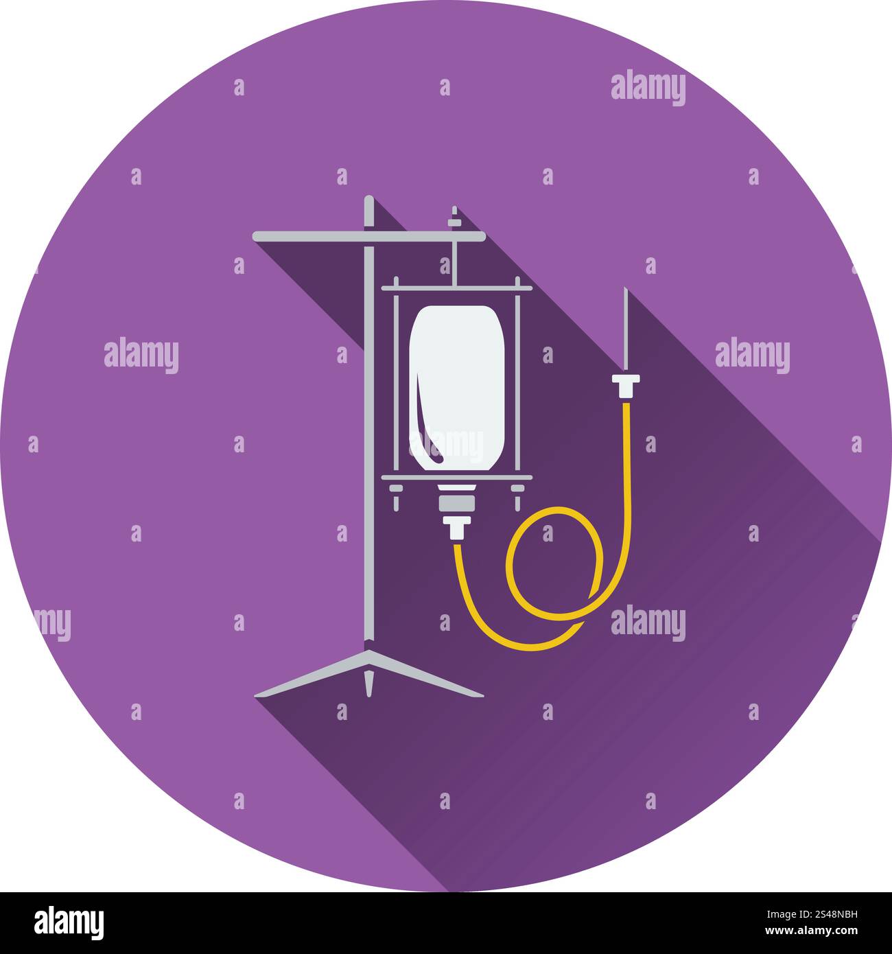 Drop counter icon. Flat color design. Vector illustration. Stock Vector