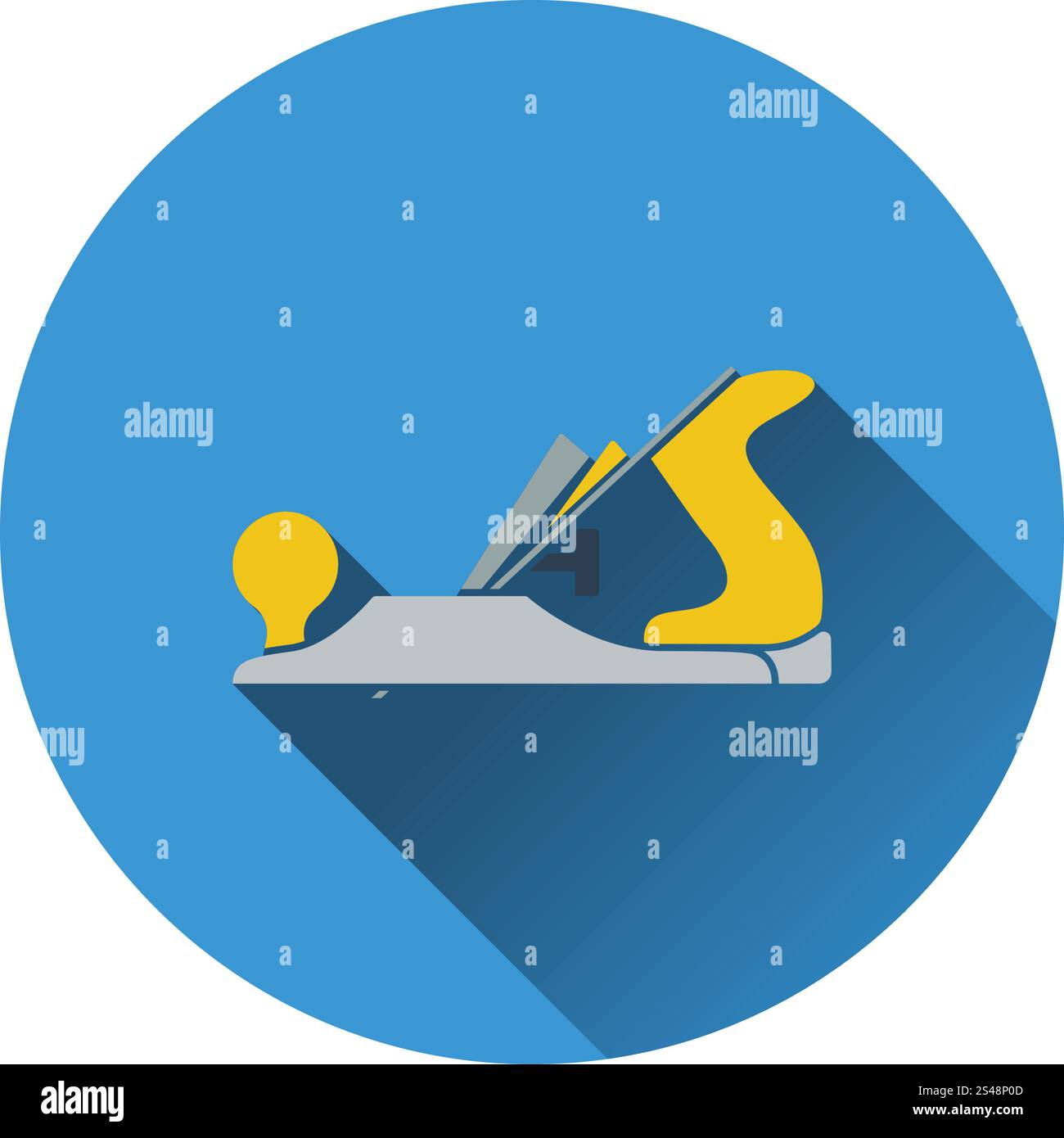 Icon of jack-plane. Flat design. Vector illustration. Stock Vector