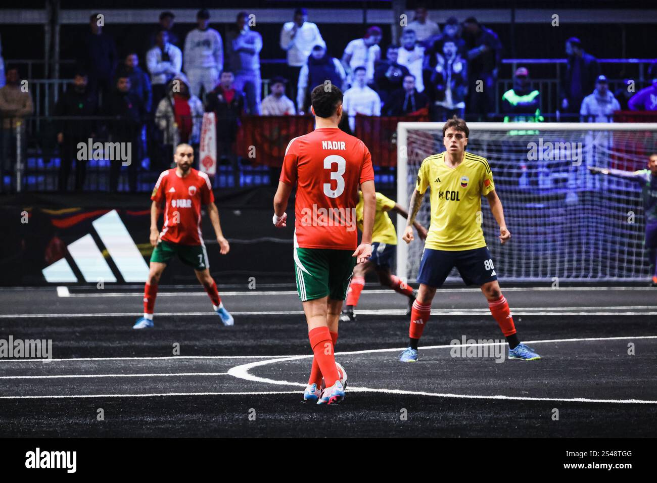 Milan Kings World Cup Nations 2025 Morocco vs Colombia at Kings League Arena Vismara. In the