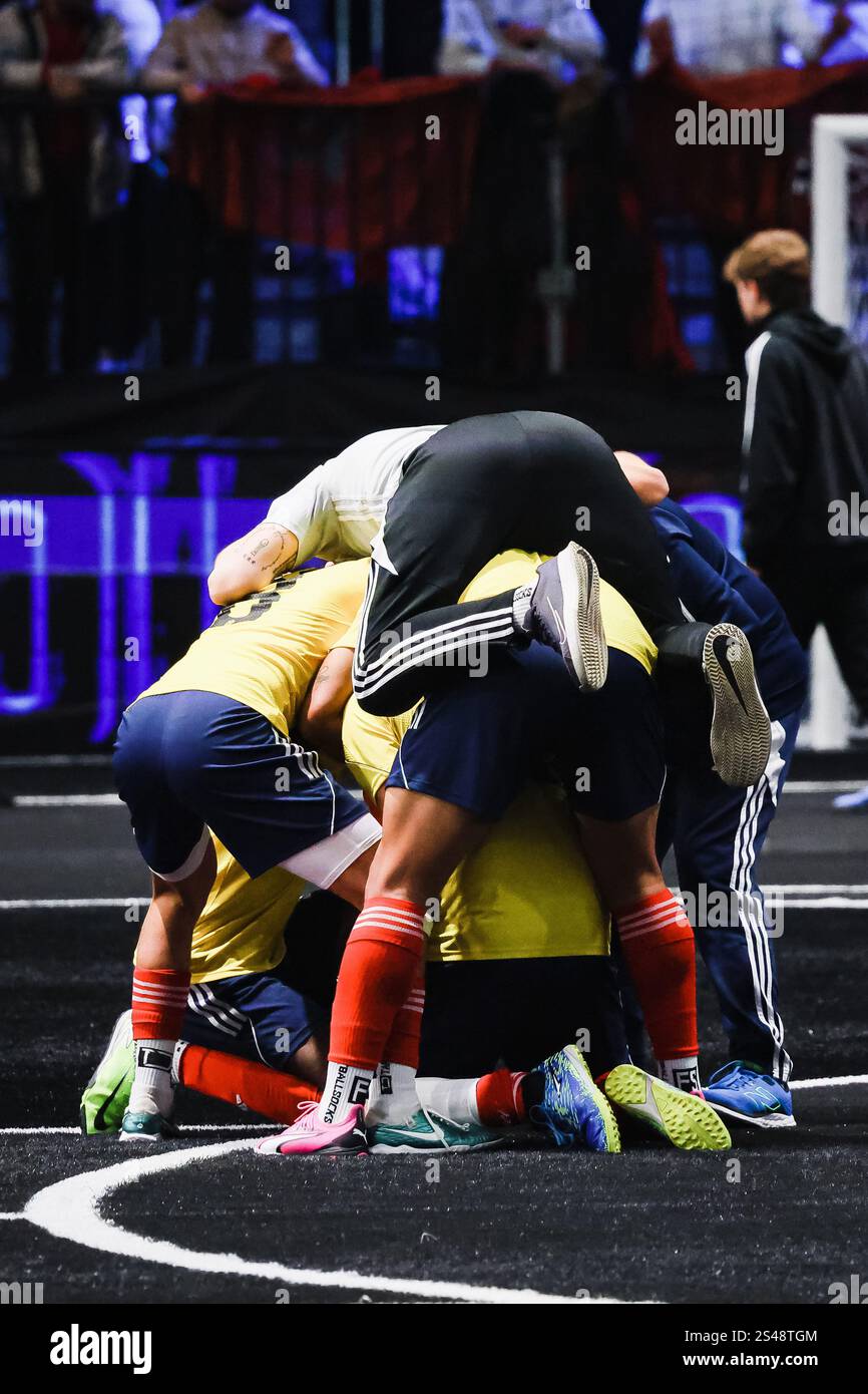 Milan Kings World Cup Nations 2025 Morocco vs Colombia at Kings League Arena Vismara. In the