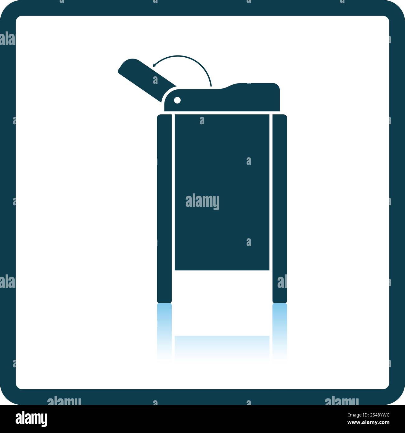 Baby swaddle table icon. Shadow reflection design. Vector illustration. Stock Vector