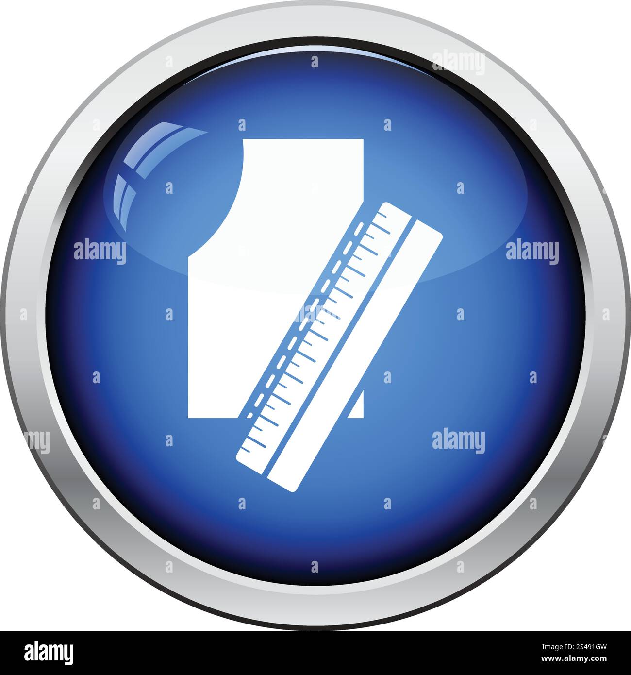 Sewing pattern icon. Glossy button design. Vector illustration Stock ...