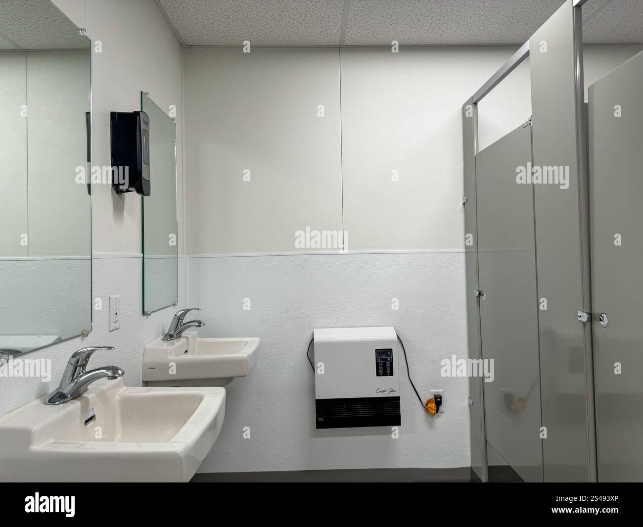 Random gas station rest stop restroom in Biggs Junction, Oregon. - Smartphone Captured Stock Image
