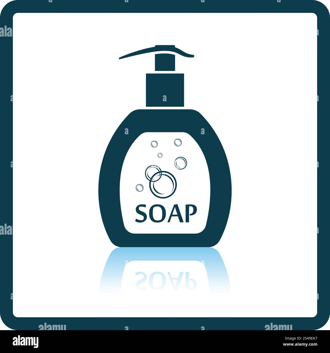 Liquid soap icon. Shadow reflection design. Vector illustration Stock ...