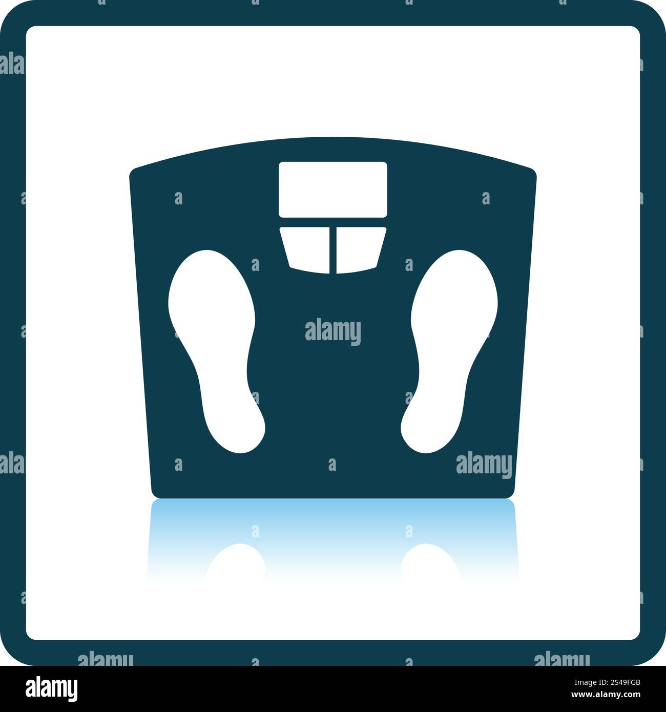 Icon Floor scales of . Shadow reflection design. Vector illustration ...