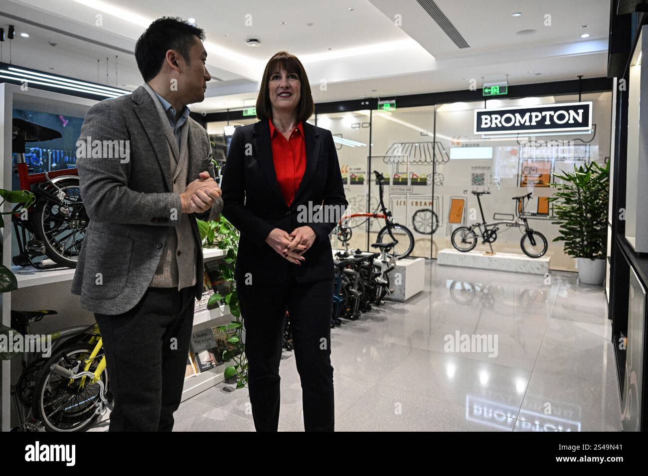 Rachel Reeves Beijing Britain's Chancellor of the Exchequer Rachel Reeves, right, visits a ...