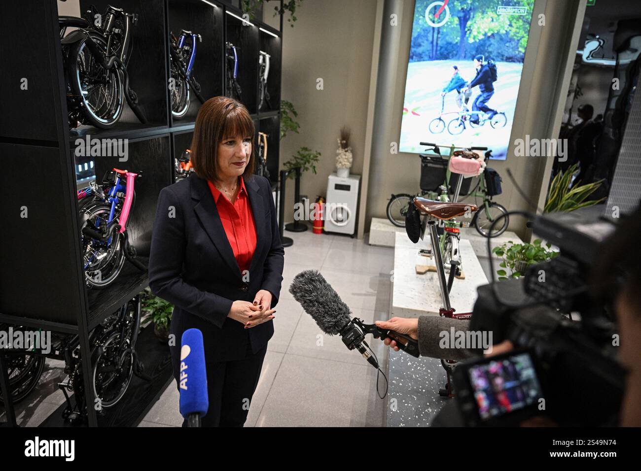 Rachel Reeves Beijing Britain's Chancellor of the Exchequer Rachel Reeves answers a ...