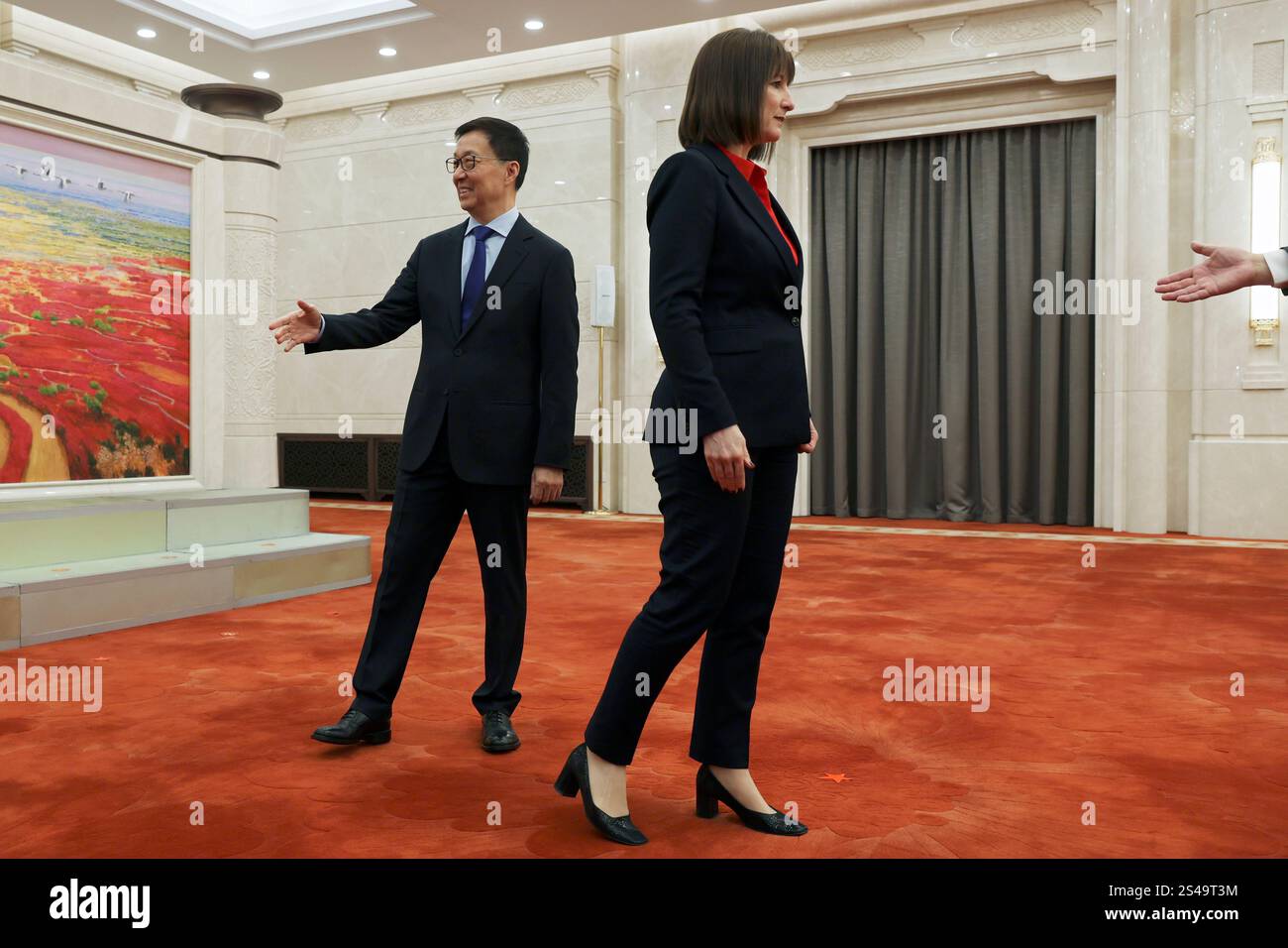 Rachel Reeves Beijing Britain's Chancellor of the Exchequer Rachel Reeves, right, meets ...