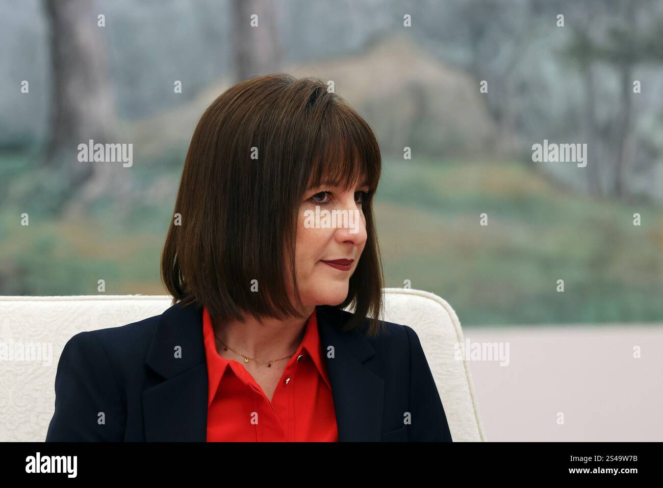 Rachel Reeves Beijing Britain's Chancellor of the Exchequer Rachel Reeves attends a meeting ...