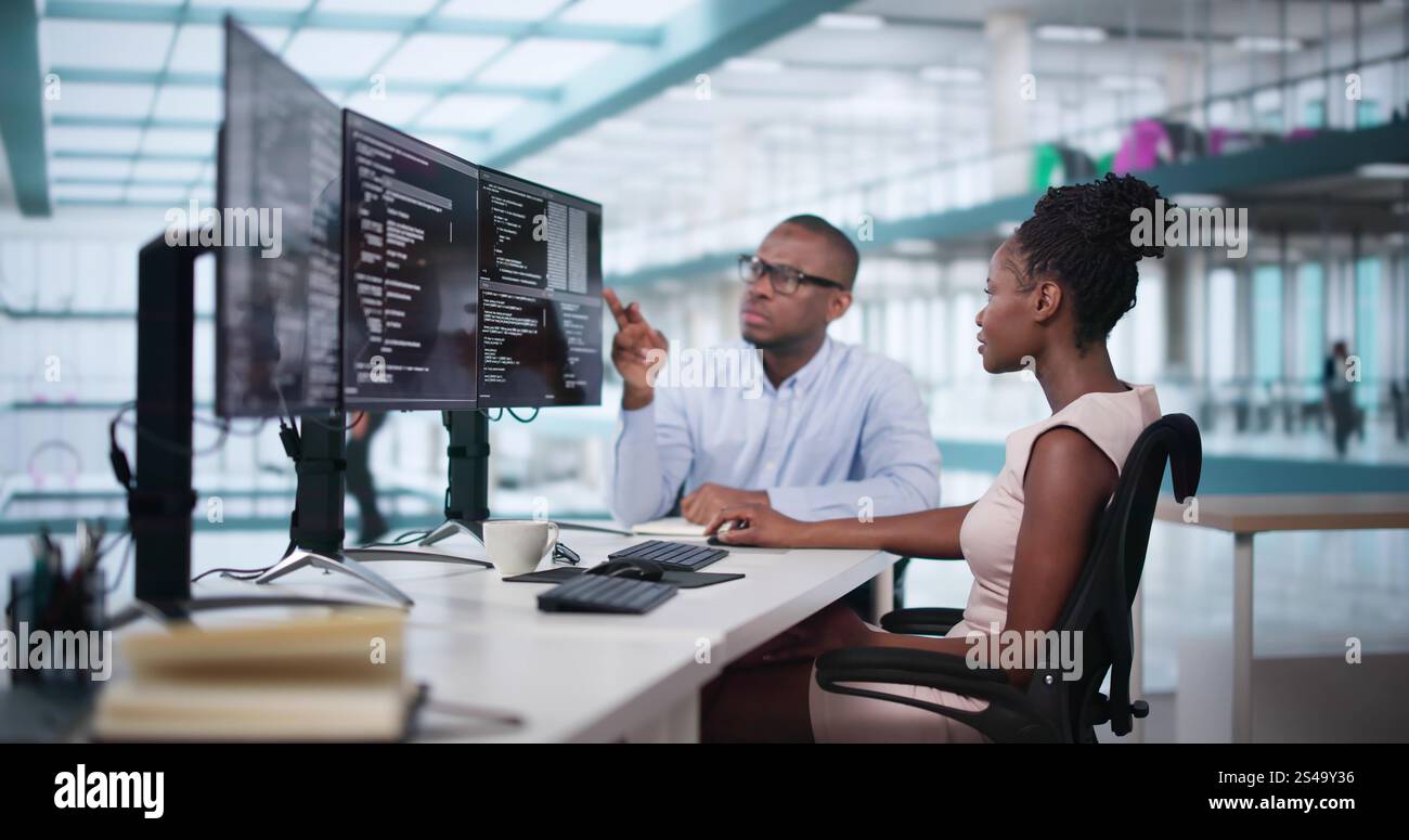 Web Developer Coding On Computer To Develop Code Stock Photo - Alamy