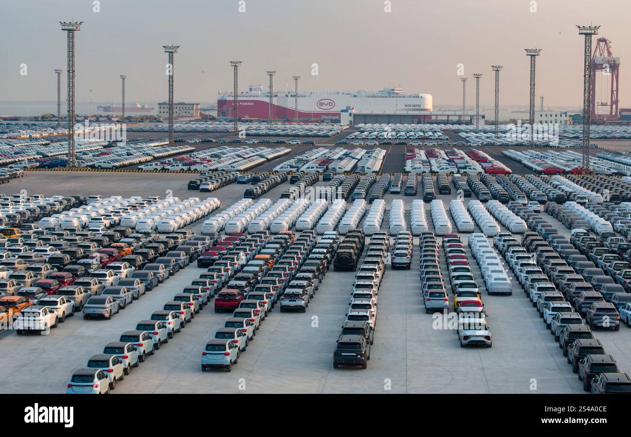SUZHOU, CHINA JANUARY 11, 2025 A roro ship of clean energy