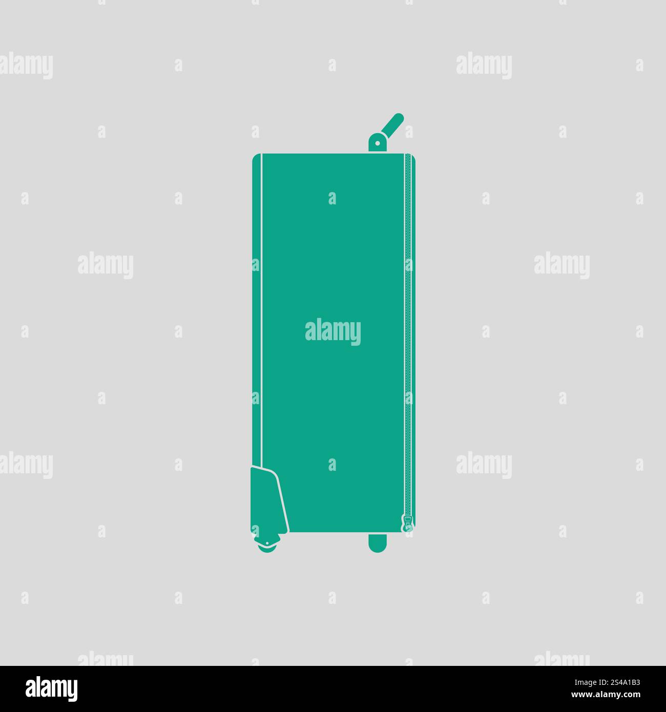 Icon of studio photo light bag. Gray background with green. Vector illustration. Stock Vector