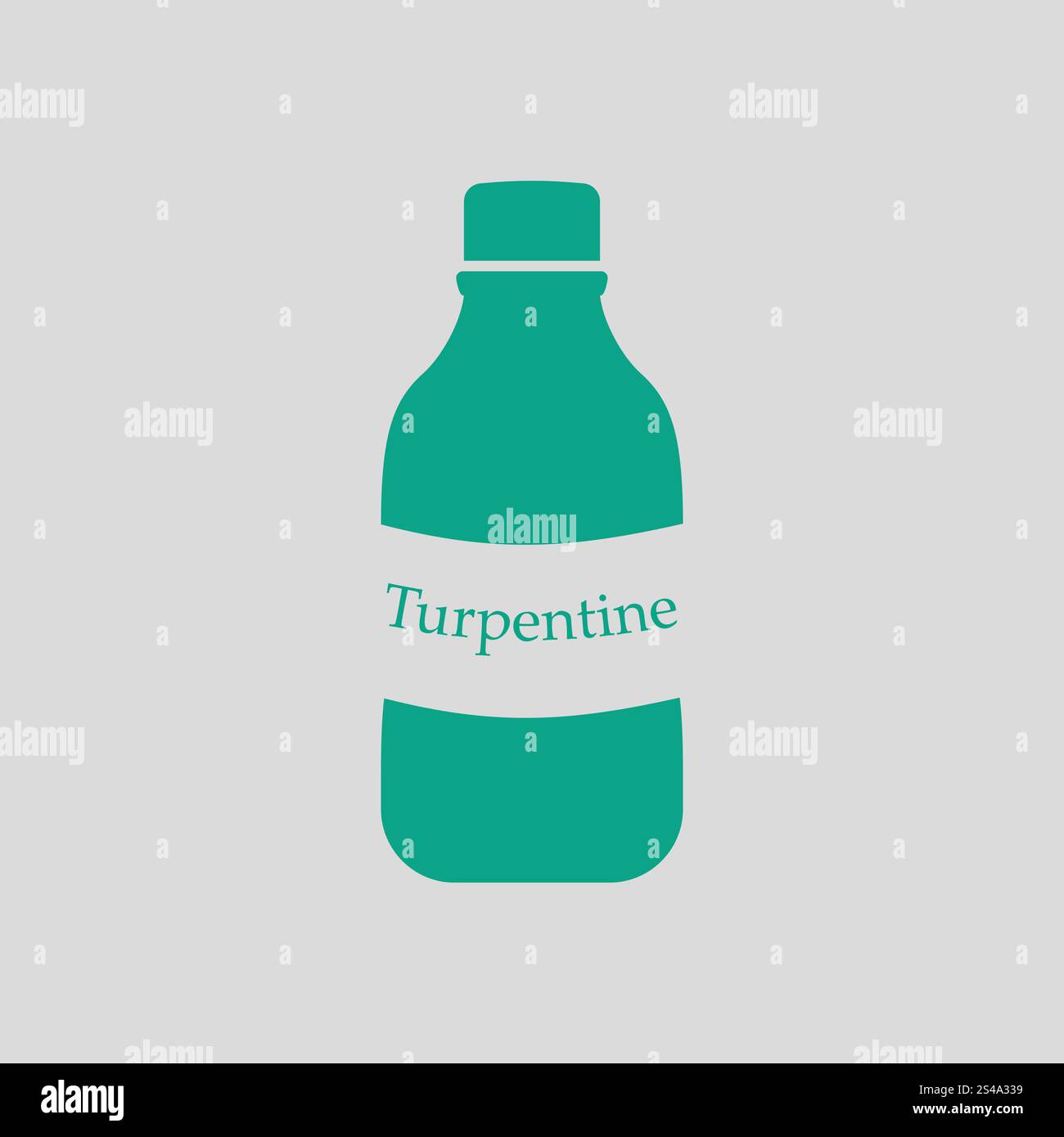 Turpentine icon. Gray background with green. Vector illustration Stock ...
