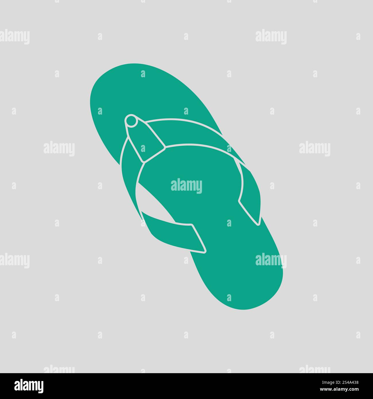 Flip flop icon. Gray background with green. Vector illustration Stock ...