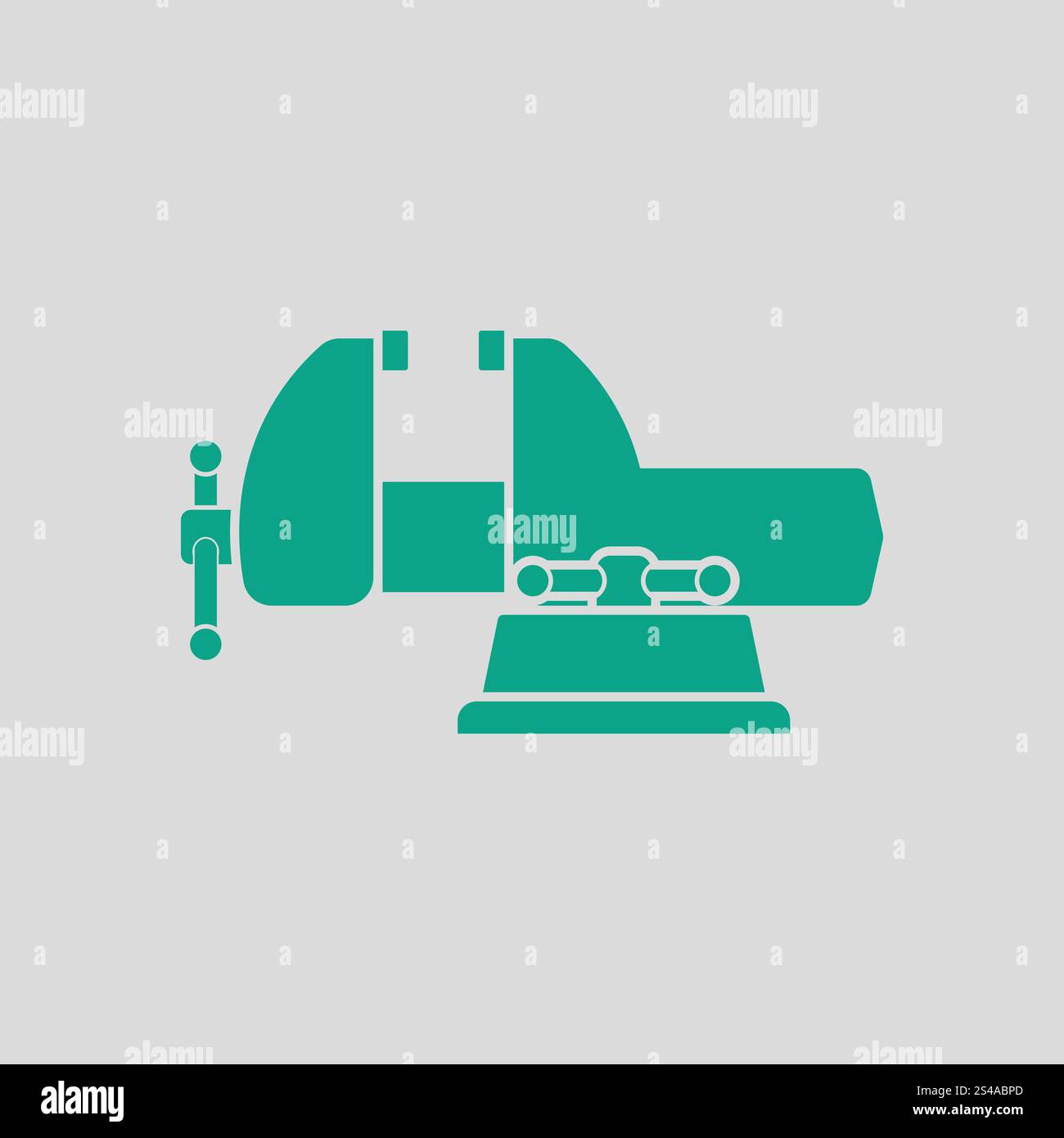 Vise icon. Gray background with green. Vector illustration Stock Vector ...