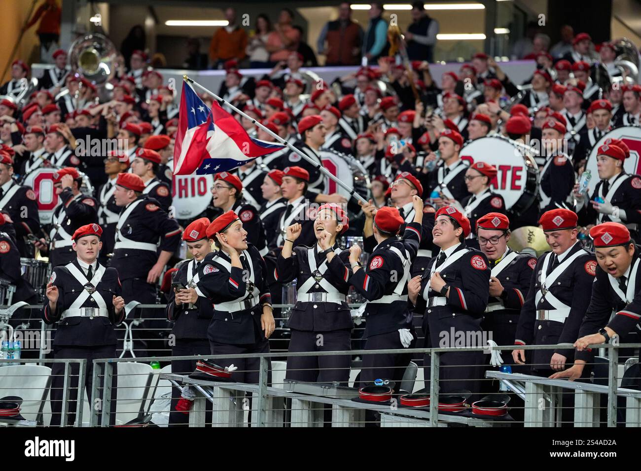 Ohio State fans cheer after a touchdown to make it 2814 in the fourth