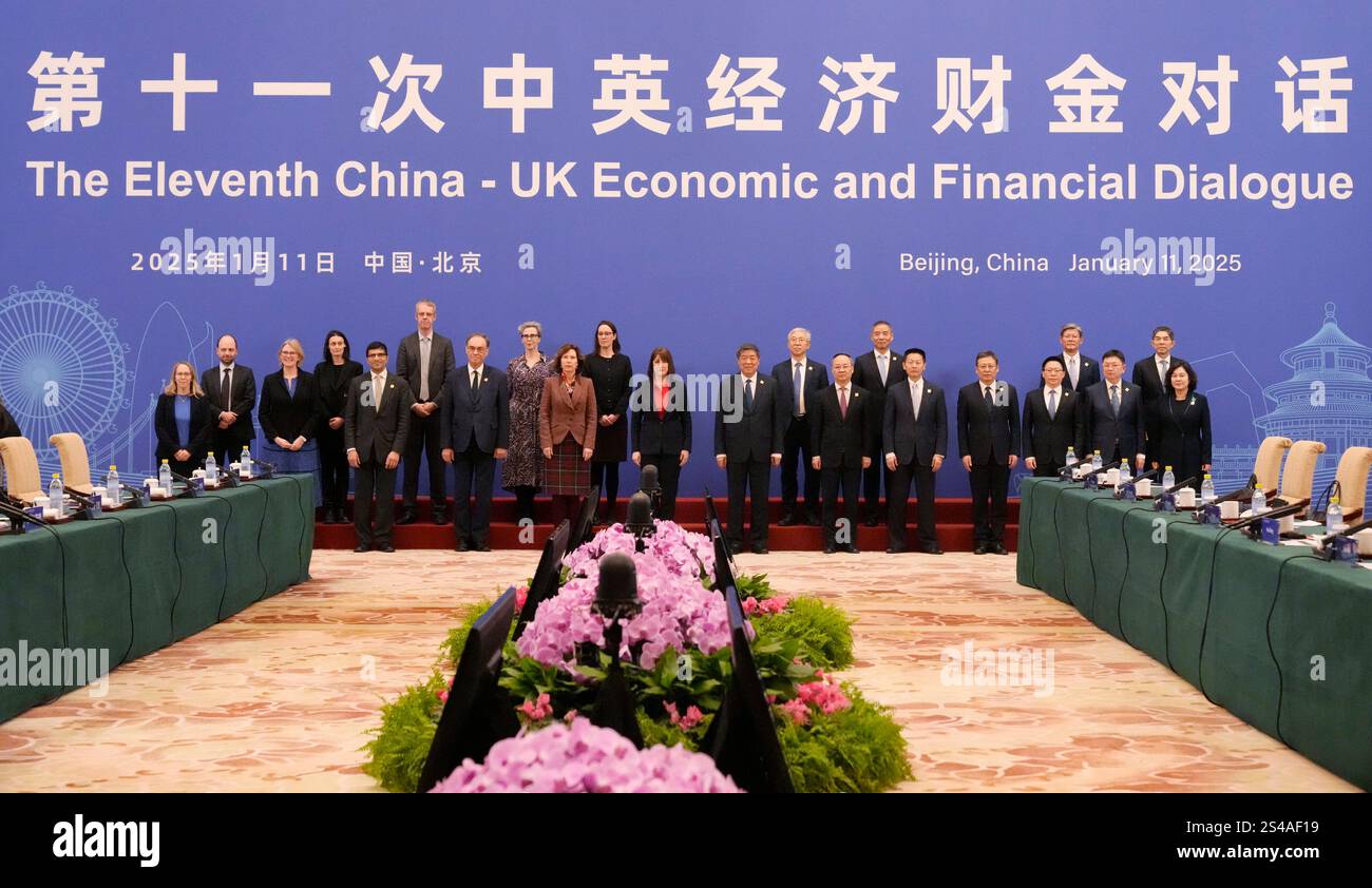 Rachel Reeves Beijing Britain's Chancellor of the Exchequer Rachel Reeves and Chinese Vice ...