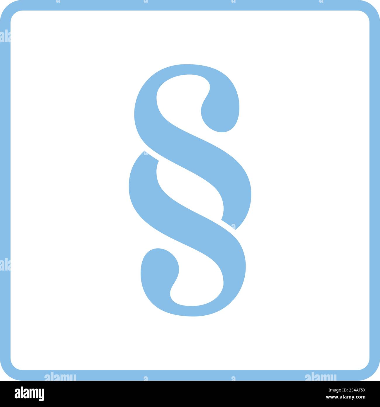 Paragraph symbol icon. Blue frame design. Vector illustration Stock ...