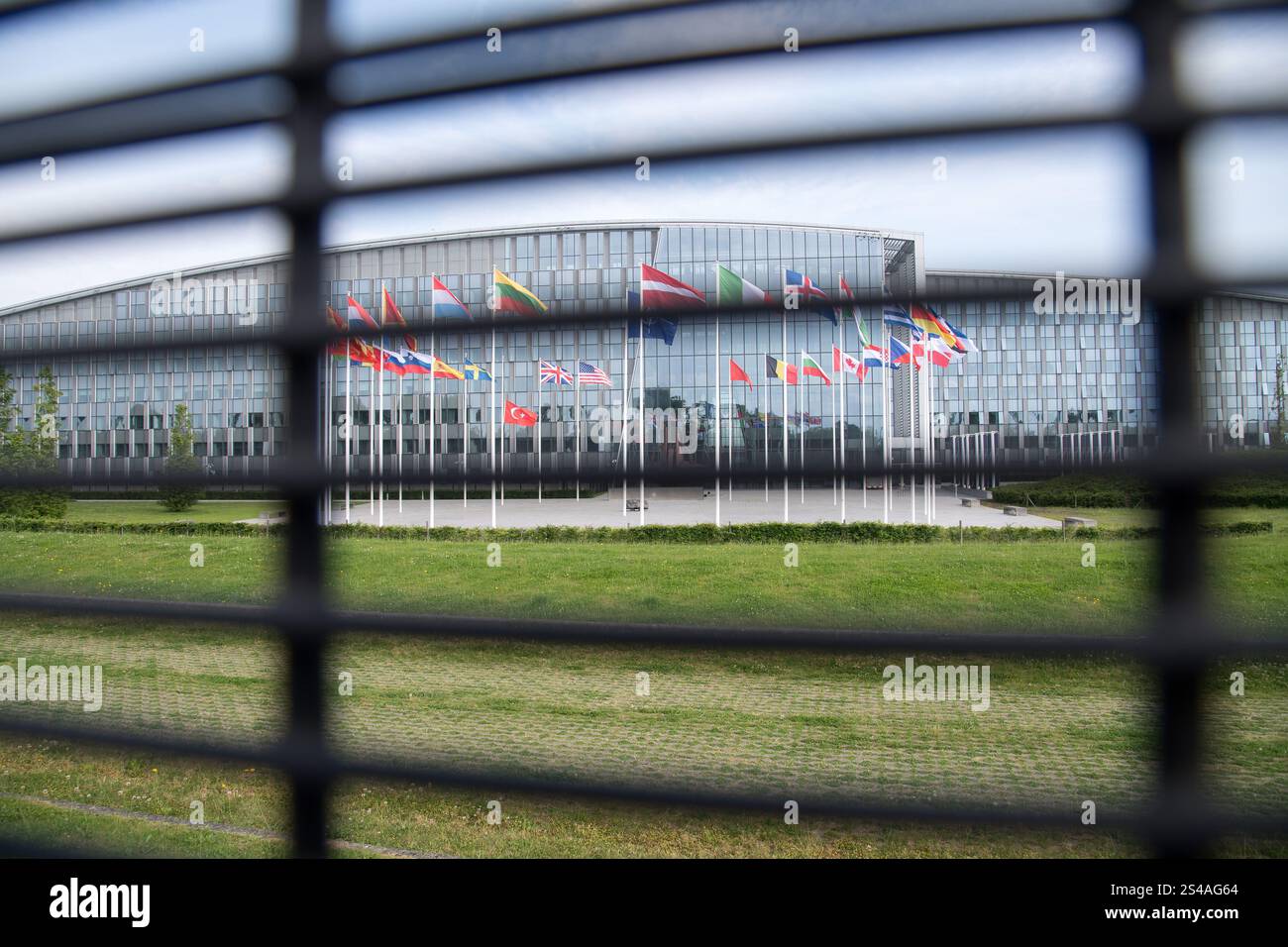 North Atlantic Treaty Organization NATO Organisation du traité de l’Atlantique nord OTAN headquarters in Bruxelles Brussels, Belgium © Wojciech Strozy Stock Photo