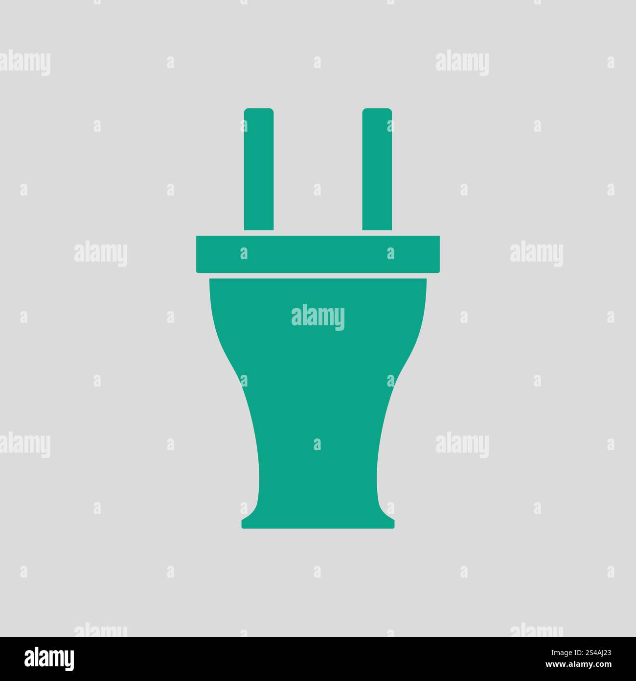Electrical plug icon. Gray background with green. Vector illustration ...