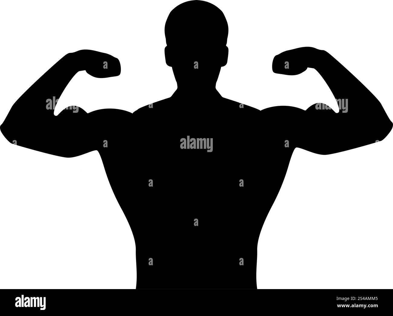 Bodybuilder it is icon .. Bodybuilder it is the black icon Stock Vector ...