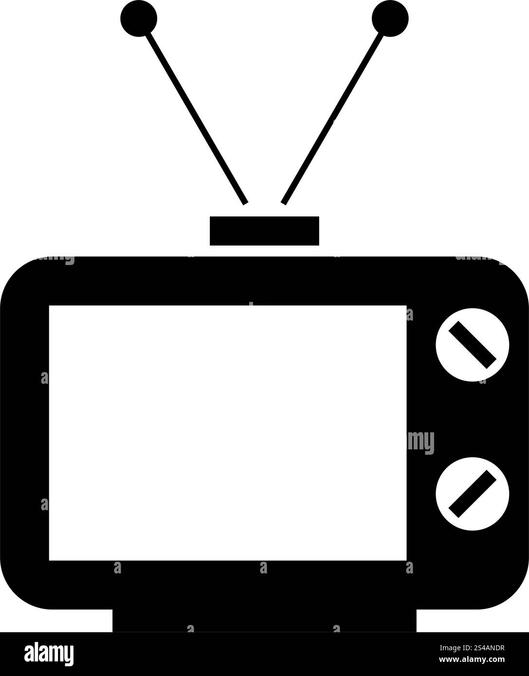 Old TV icon Stock Vector Image & Art - Alamy