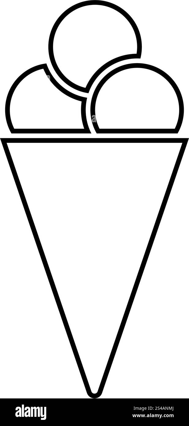 Ice cream cone icon Stock Vector Image & Art - Alamy