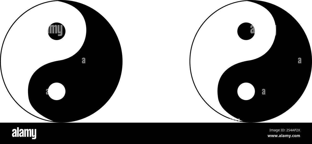 Yin Yang symbol icon Stock Vector Image & Art - Alamy