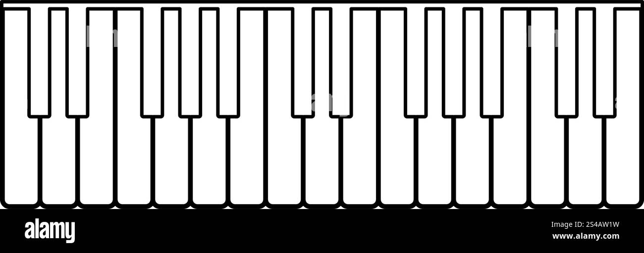 Piano keys icon Stock Vector Image & Art - Alamy