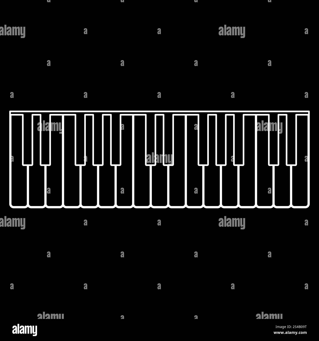 Piano keys icon Stock Vector Image & Art - Alamy