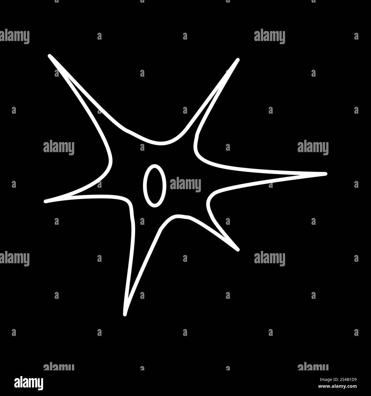 Nerve cell icon stock vector image art alamy