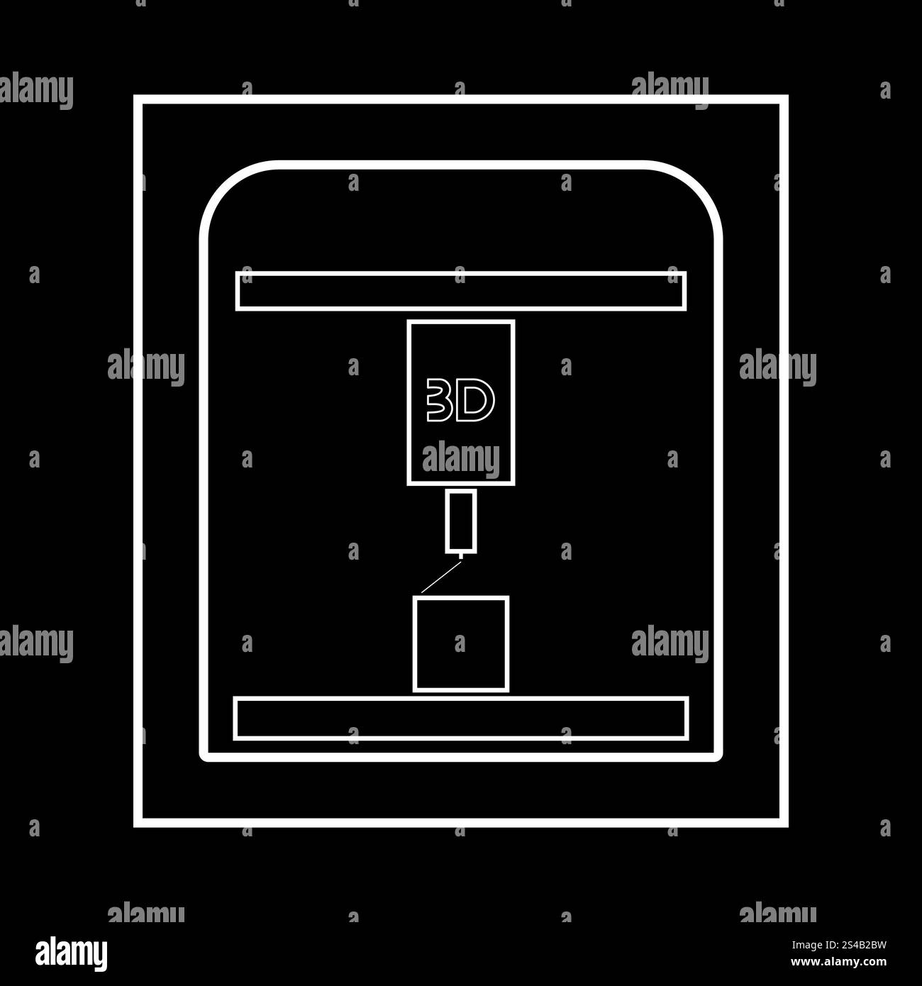 3d printer icon Stock Vector Image & Art - Alamy