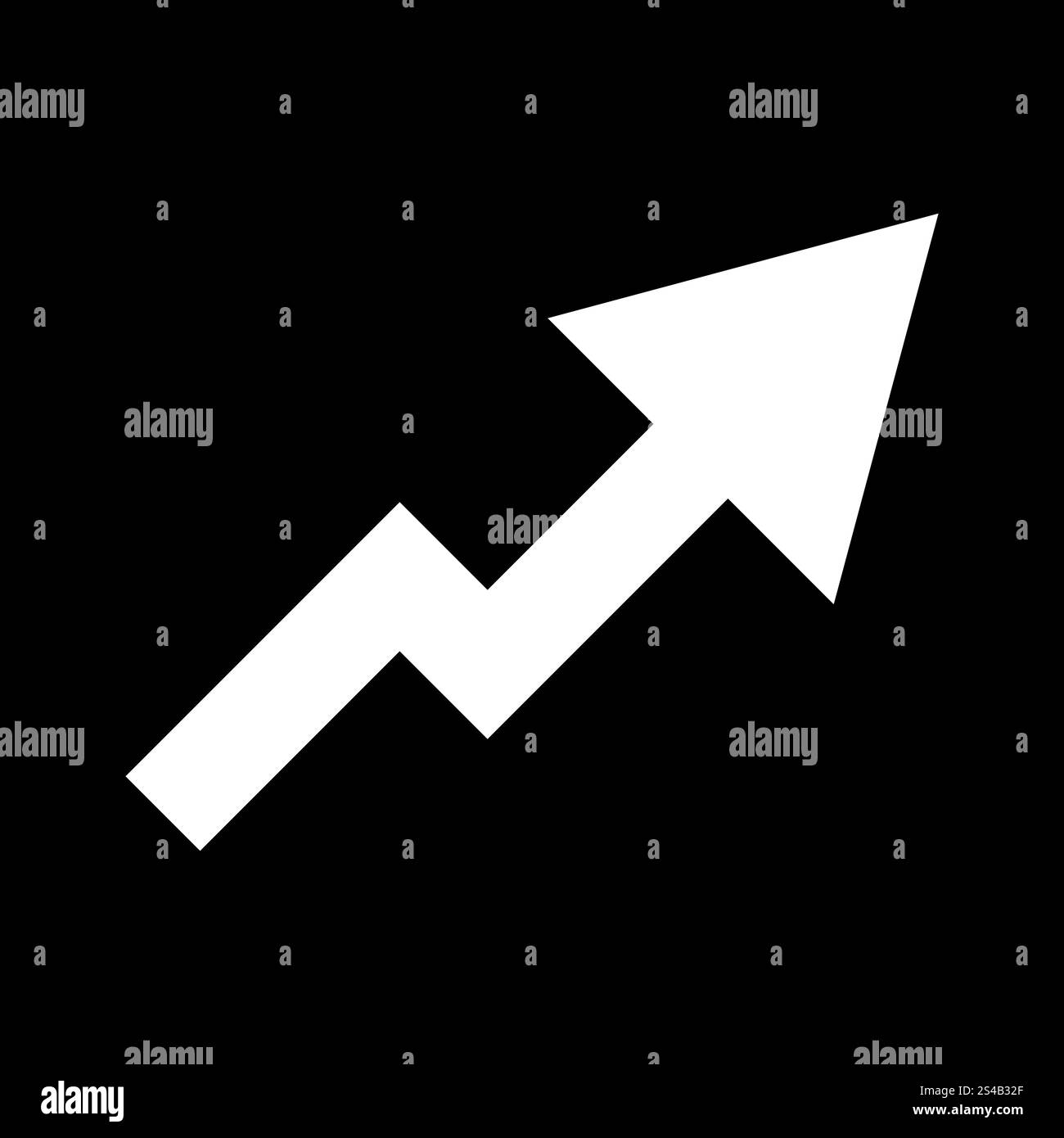 Chart of growth white color icon .. Chart of growth it is white color ...