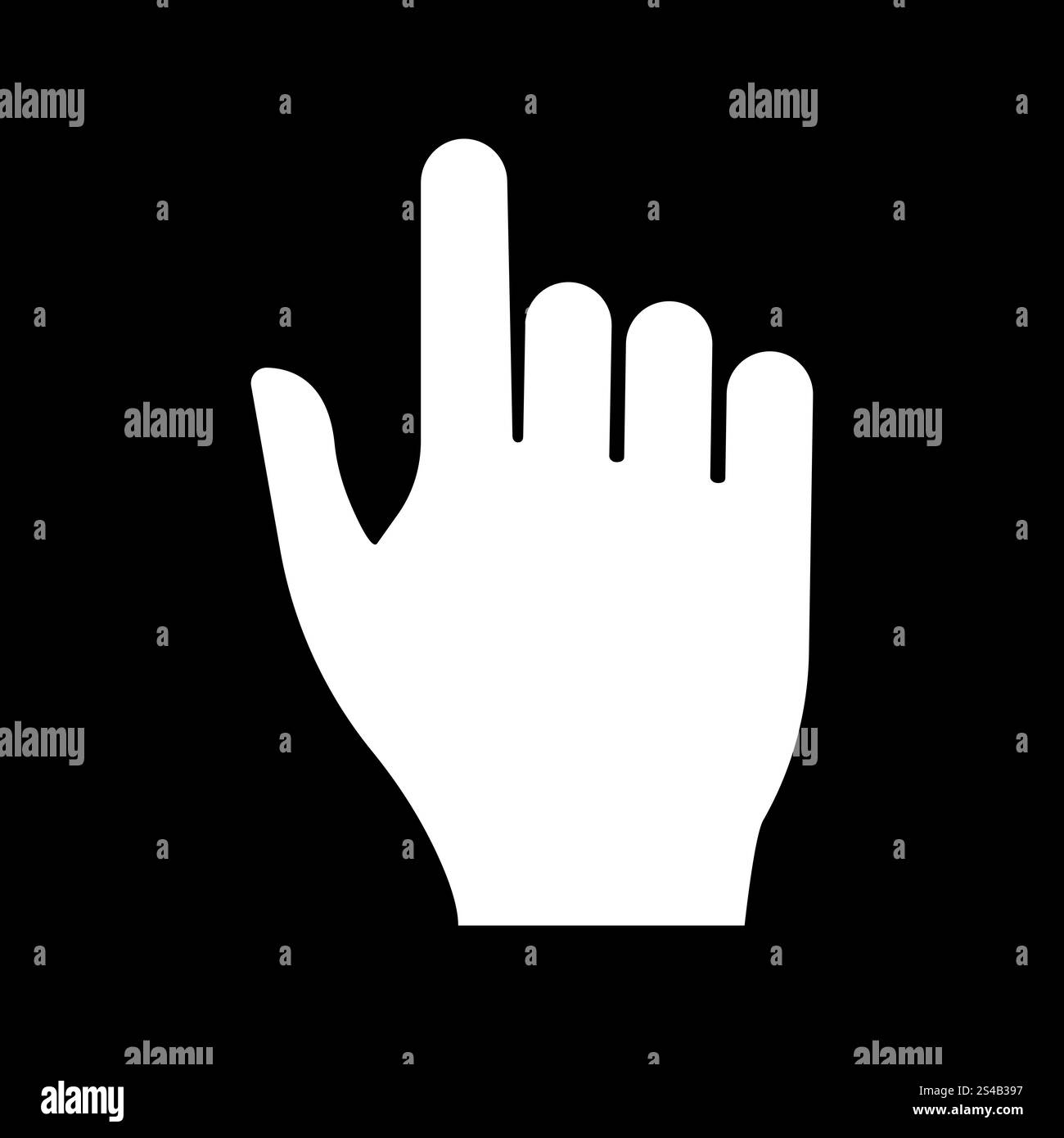 Pointing hand it is icon .. Pointing hand it is icon . Flat style Stock ...