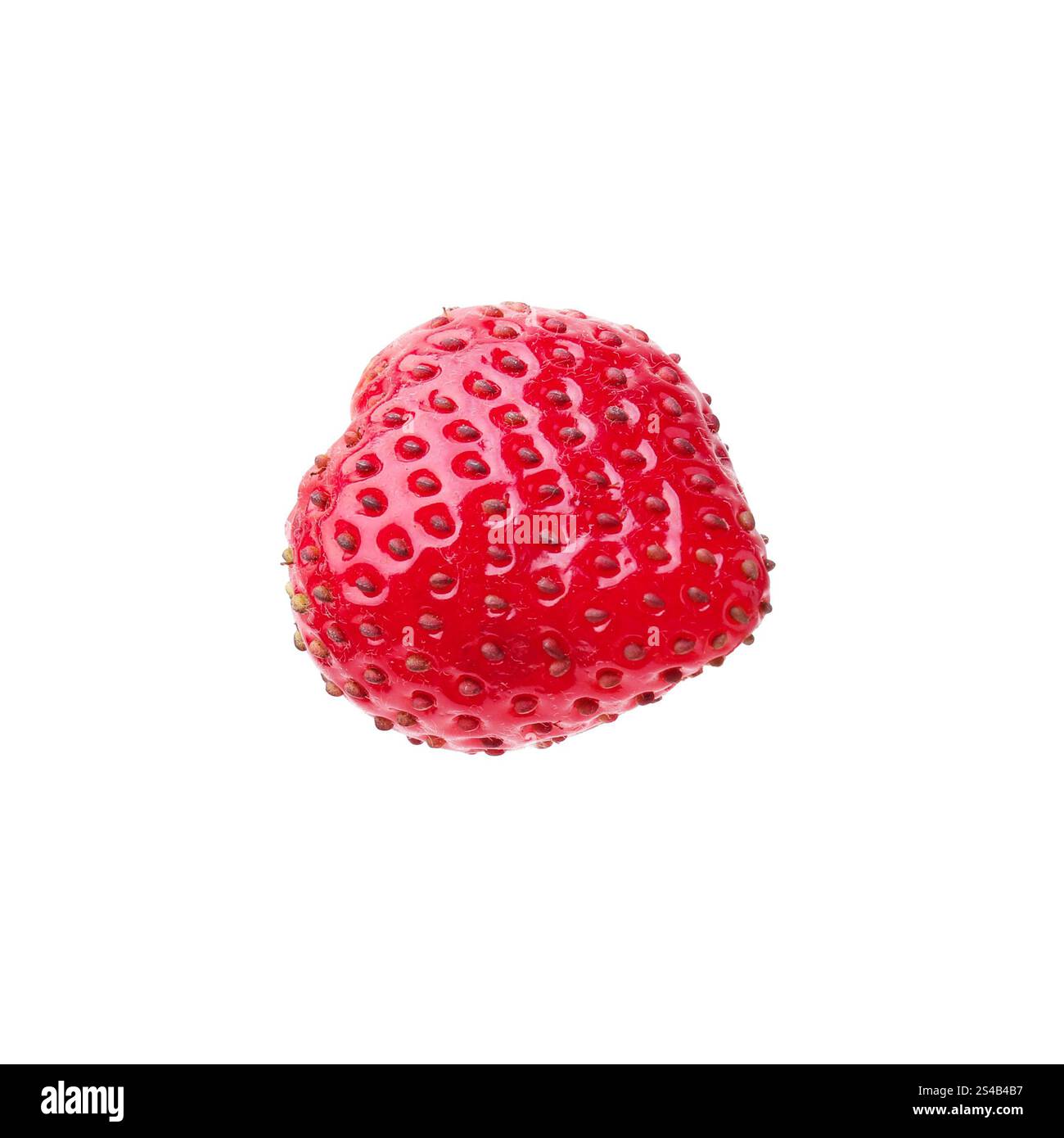 One whole ripe strawberry isolated on white Stock Photo - Alamy